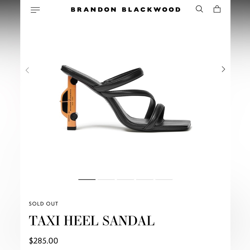 Brandon Blackwood Taxi Heel Sandal New Size 40 Never worn